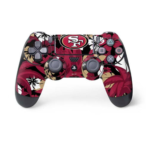 NFL San Francisco 49ers Tropical Print PS4 Controller Skin