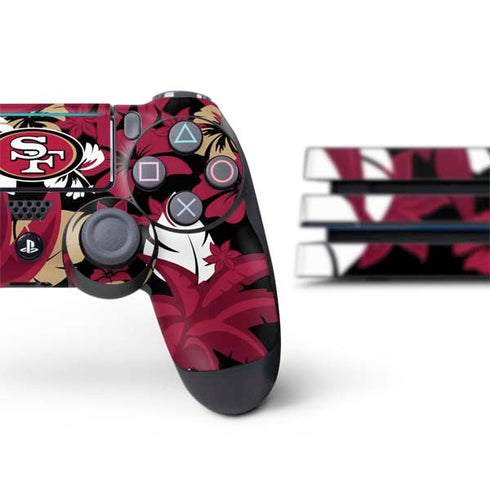 NFL San Francisco 49ers Tropical Print PS4 Pro Bundle Skin