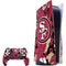 NFL San Francisco 49ers Tropical Print PS5 Bundle Skin