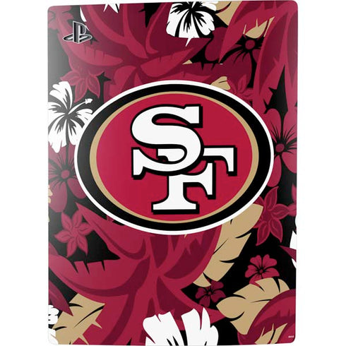 NFL San Francisco 49ers Tropical Print PS5 Digital Edition Bundle Skin