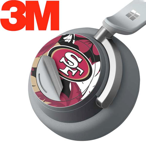 NFL San Francisco 49ers Tropical Print Surface Headphones Skin