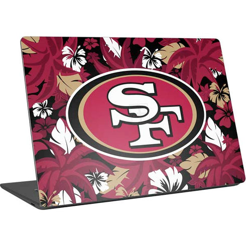 NFL San Francisco 49ers Tropical Print Surface Laptop 4 15in Skin