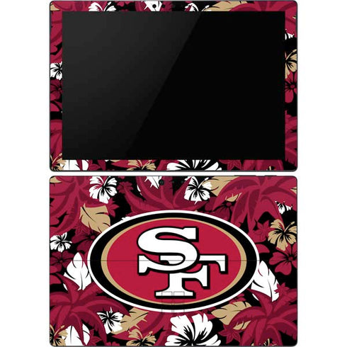 NFL San Francisco 49ers Tropical Print Surface Pro 6 Skin