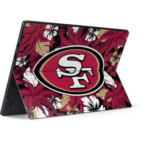 NFL San Francisco 49ers Tropical Print Surface Pro 6 Skin