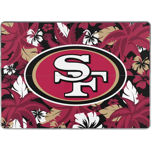 NFL San Francisco 49ers Tropical Print Surface Pro 8 Skin