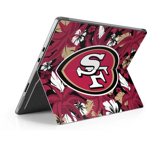 NFL San Francisco 49ers Tropical Print Surface Pro 9 Skin