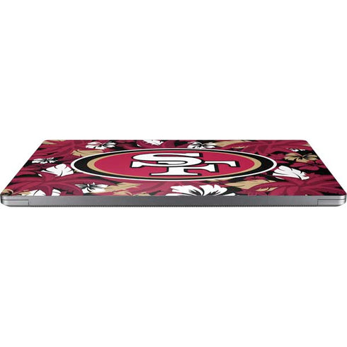 NFL San Francisco 49ers Tropical Print Universal Laptop 15in (12.2 x 8.8in) Skin