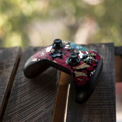 NFL San Francisco 49ers Tropical Print Xbox One Controller Skin