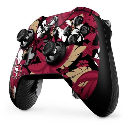 NFL San Francisco 49ers Tropical Print Xbox One Elite Controller Skin