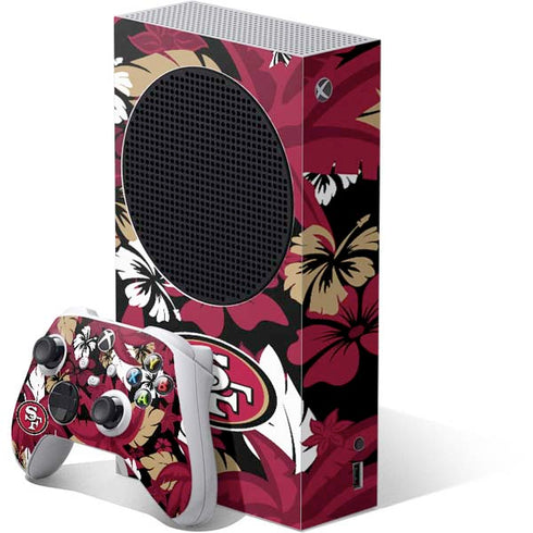 NFL San Francisco 49ers Tropical Print Xbox Series S Skins