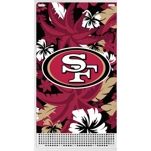 NFL San Francisco 49ers Tropical Print Xbox Series S Console Skin
