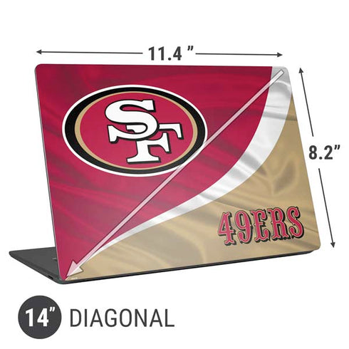 NFL San Francisco 49ers Universal Laptop 14in (11.4 x 8.2in) Skin