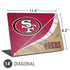 NFL San Francisco 49ers Universal Laptop 14in (11.4 x 8.2in) Skin