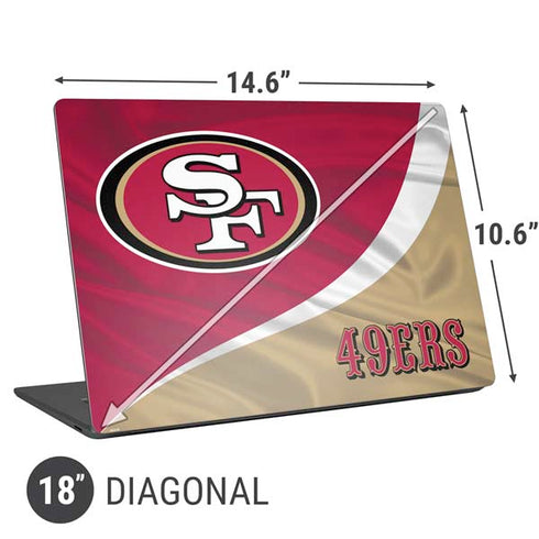 NFL San Francisco 49ers Universal Laptop 18in (14.6 x 10.6in) Skin