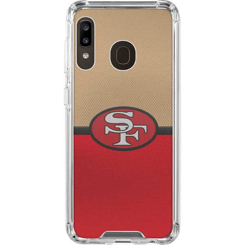NFL San Francisco 49ers Vintage Galaxy A30 Clear Case