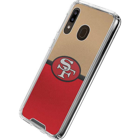 NFL San Francisco 49ers Vintage Galaxy A30 Clear Case