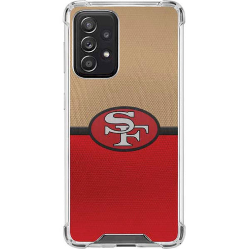 NFL San Francisco 49ers Vintage Galaxy A52 5G Clear Case