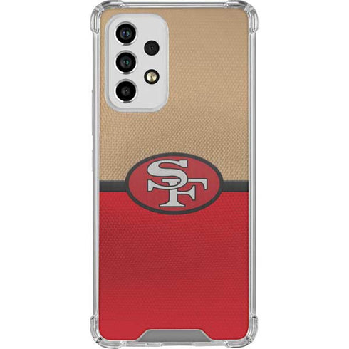 NFL San Francisco 49ers Vintage Galaxy A53 5G Clear Case