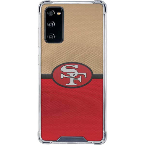 NFL San Francisco 49ers Vintage Galaxy S20 FE Clear Case