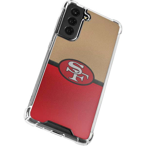 NFL San Francisco 49ers Vintage Galaxy S21 FE Clear Case