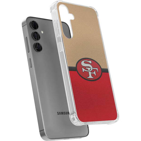 NFL San Francisco 49ers Vintage Galaxy S24 Plus Clear Case