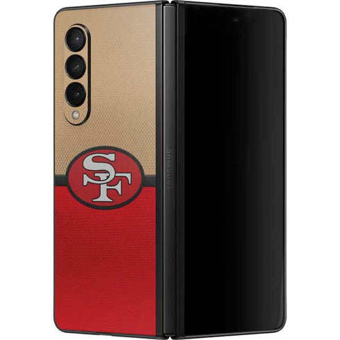 NFL San Francisco 49ers Vintage Galaxy Z Fold3 5G Skin