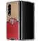 NFL San Francisco 49ers Vintage Galaxy Z Fold4 5G Clear Case
