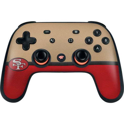 NFL San Francisco 49ers Vintage Google Stadia Controller Skin