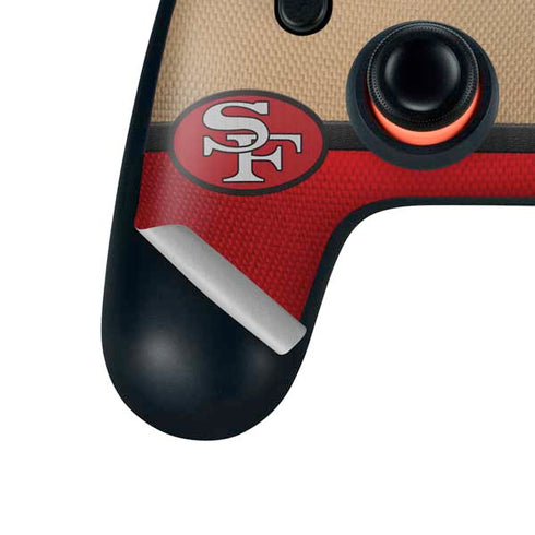 NFL San Francisco 49ers Vintage Google Stadia Controller Skin
