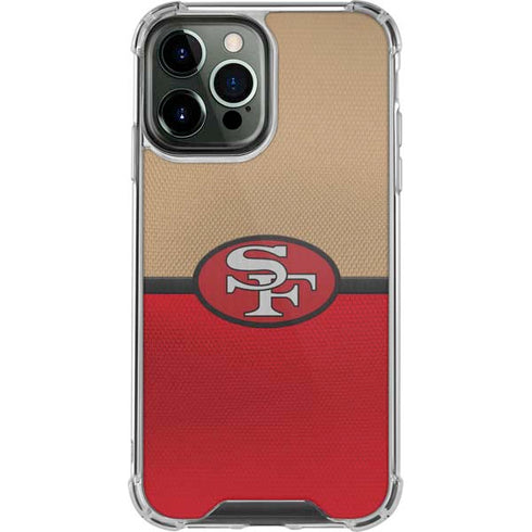 NFL San Francisco 49ers Vintage iPhone 13 Pro Max Clear Case