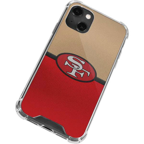 NFL San Francisco 49ers Vintage iPhone 15 Plus Clear Case