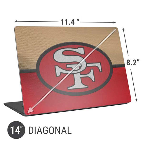NFL San Francisco 49ers Vintage Universal Laptop 14in (11.4 x 8.2in) Skin