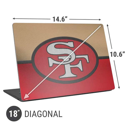 NFL San Francisco 49ers Vintage Universal Laptop 18in (14.6 x 10.6in) Skin