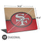 NFL San Francisco 49ers Vintage Universal Laptop 18in (14.6 x 10.6in) Skin