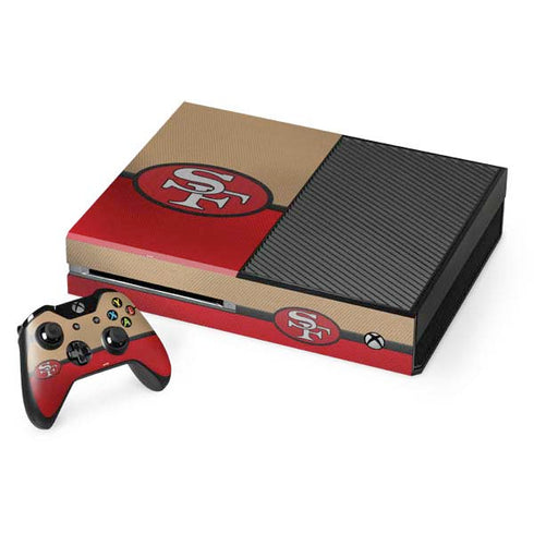 NFL San Francisco 49ers Vintage Xbox One Console and Controller Bundle Skin