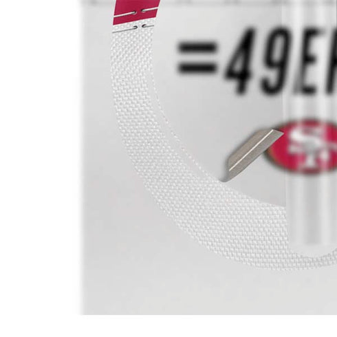 NFL San Francisco 49ers White Striped Bose Noise Cancelling Headphones 700 Skin