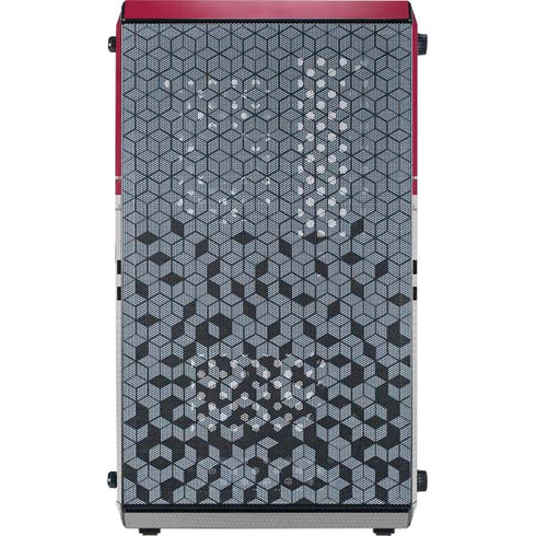 NFL San Francisco 49ers White Striped Cooler Master MasterBox Q300L Mini Tower Skin