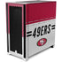 NFL San Francisco 49ers White Striped Corsair 4000D Tempered Glass Mid-Tower ATX Case Skin