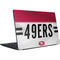 NFL San Francisco 49ers White Striped Dell Vostro Skin