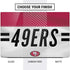 NFL San Francisco 49ers White Striped Dell Vostro Skin