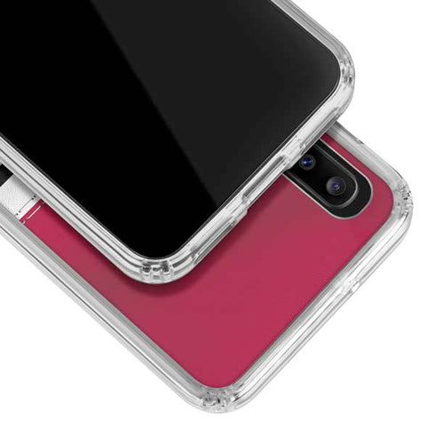 NFL San Francisco 49ers White Striped Galaxy A30 Clear Case
