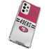 NFL San Francisco 49ers White Striped Galaxy A53 5G Clear Case