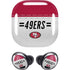 NFL San Francisco 49ers White Striped Galaxy Buds Pro Skin