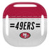 NFL San Francisco 49ers White Striped Galaxy Buds Pro Skin