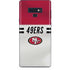NFL San Francisco 49ers White Striped Galaxy Note 9 Skin