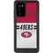 NFL San Francisco 49ers White Striped Galaxy Note20 5G Waterproof Case