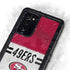 NFL San Francisco 49ers White Striped Galaxy Note20 5G Waterproof Case