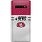 NFL San Francisco 49ers White Striped Galaxy S10 Plus Skin