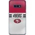 NFL San Francisco 49ers White Striped Galaxy S10e Skin