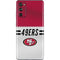 NFL San Francisco 49ers White Striped Galaxy S20 Fan Edition Skin